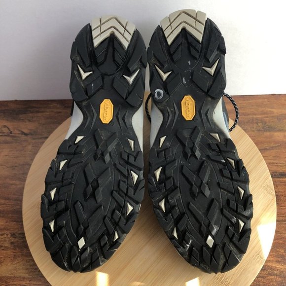 Scarpa Womens Size 8.5 - 9 Gray Blue Hiking Climbing Suede Sneaker Shoes Vibram - Picture 11 of 11